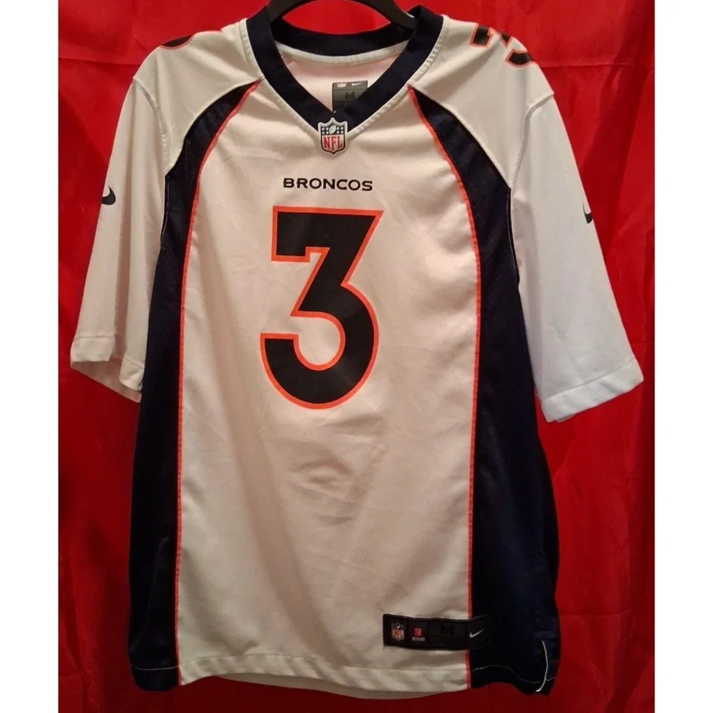 Mens Denver‎ Broncos Russell Wilson #3 White Limited Jersey Nike Medium